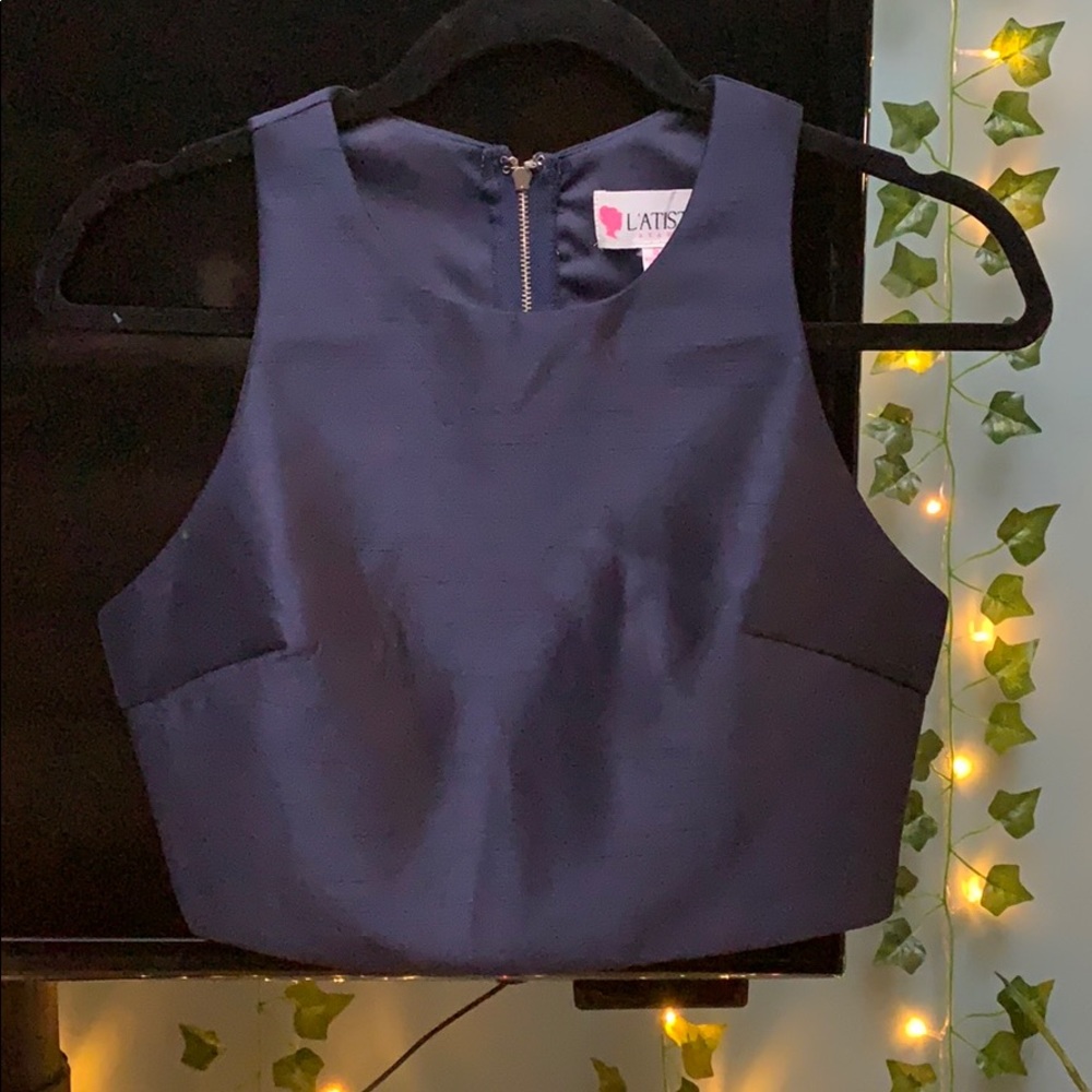 Navy blue top